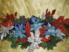 RED,SILVER AND BLUE CENTERPIECE